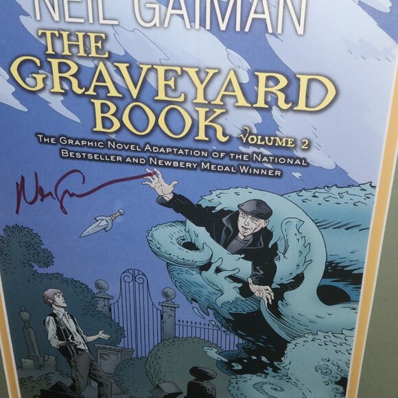 Neil Gaiman Signed Framed Graveyard Book Volume 2 Poster - Picture 6 of 6